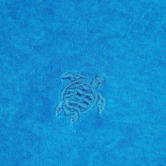 Vilebrequin Terry Cloth Polo Shirt Men Blue Short Sleeve Stretch Beach Boat XXXL - Picture 4 of 12